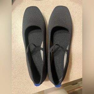 Rothy's Max Square Mary Jane Flat in Black